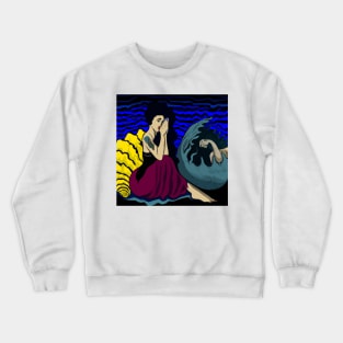 Painting of "Medusa in Venusian Light" in Henri Matisse Style Crewneck Sweatshirt